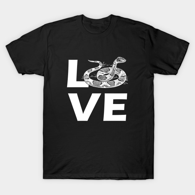 Snake - Love Snake T-Shirt by KC Happy Shop